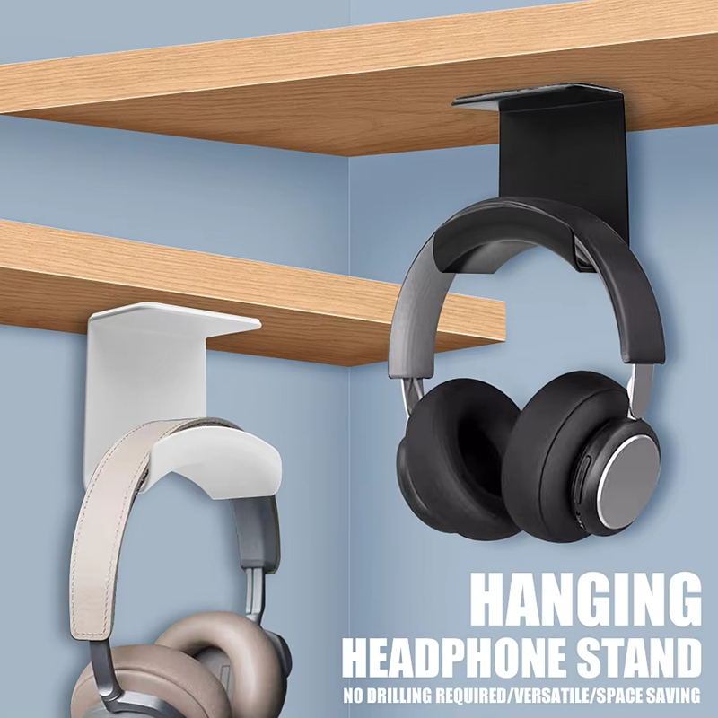 Gaming Setup Desk - Evrensel Kulaklık Standı Yapışkanlı Plastik Duvar