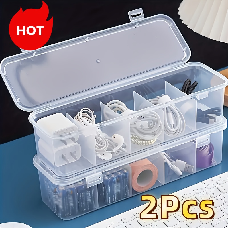 Desk Setup Organizer - 2 adet büyük kablo yönetim kutusu