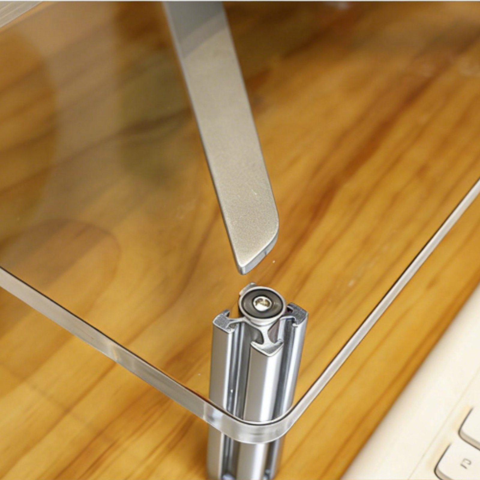 Desk Setup Organizer - Akrilik Monitör Standı Kolayca Temizlenebilir ve