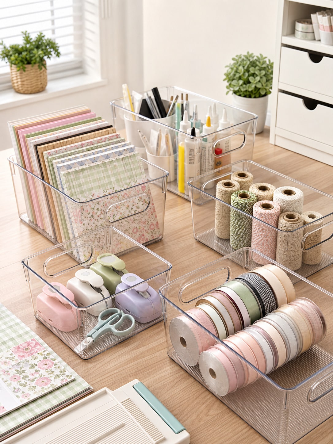 8'li Şeffaf Saklama Kutusu Set - Desk Setup Organizer incelemesi ve fiyatı
