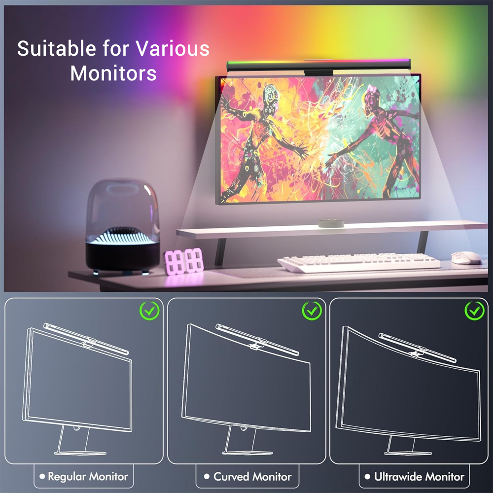 Wifi Işık Çubuğu Monitör Işık  - Gaming Setup Desk incelemesi ve fiyatı
